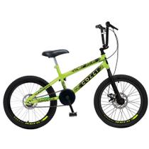 Bicicleta Colli Skill Boy Freios A disco Aro 20 Amarelo Neon