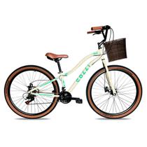 Bicicleta Colli Viena Com Cesto Bege Retro Freio a Disco A29 Bicicleta Colli Viena Com Cesto Bege Retro Freio a Disco A29