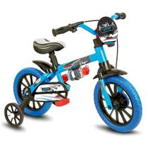 Bicicleta com Rodinha Aro 12 Infantil Masculina Selim Macio Veloz