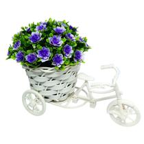 Bicicleta com Vaso e Buque de Flores Margaridas