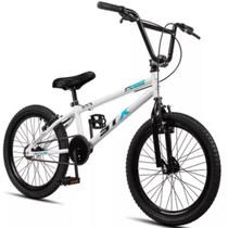 Bicicleta Cross Stx Aro 20 Infantil Freio V-brake Branco e Azul