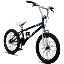 Bicicleta Cross Stx Aro 20 Infantil Freio V-brake Preto e Azul