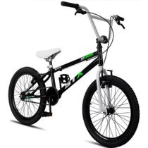 Bicicleta Cross Stx Aro 20 Infantil Freio V-brake Preto e Verde