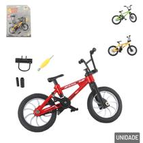Bicicleta de Dedo EM Metal com Acessórios Color - Tudo em Caixa