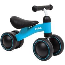 Bicicleta de Equilíbrio 4 Rodas Buba Andador Infantil Sem Pedal Azul