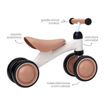 Bicicleta De Equilibrio 4 Rodas Buba Cor Bege Bicicleta De Equilibrio 4 Rodas Buba Cor Bege
