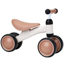 Bicicleta De Equilíbrio 4 Rodas Para Bebês Desenvolvimento Coordenação Motora Buba Bege