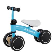 Bicicleta De Equilíbrio 4 Rodas Retro Sem Pedal Azul