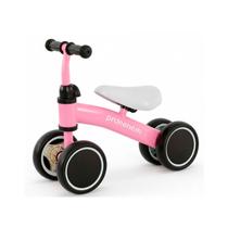 Bicicleta De Equilíbrio 4 Rodas Retro Sem Pedal Rosa