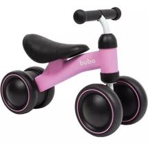 Bicicleta de equilibrio 4 rodas rosa buba sem pedal - Buba Baby