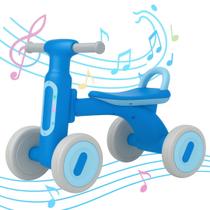Bicicleta de equilíbrio 4 rodas sem pedais infantil com som e luz Bicicleta de equilíbrio 4 rodas sem pedais infantil com som e luz