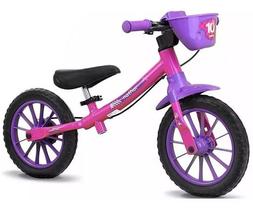 Bicicleta De Equilíbrio Balance Menina Nathor Aro 12