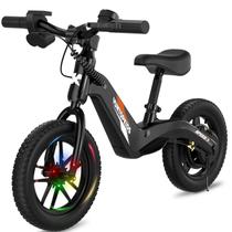 Bicicleta de Equilíbrio Elétrica YunTopKids 12" com Pneus Pneumáticos 24V