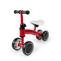Bicicleta de equilíbrio infantil 4 rodas carrinho passeio mega compras