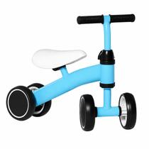 Bicicleta de Equilíbrio Infantil 4 Rodas com Assento Confortável e Estrutura Segura para Crianças de 1 a 3 Anos