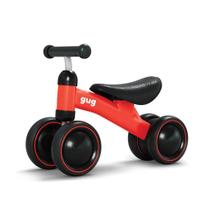 Bicicleta De Equilíbrio Infantil 4 Rodas Vermelha 0916 - Gug