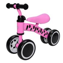 Bicicleta de Equilibrio Infantil Andador de Empurrar Bebe Sem Pedal Rosa - Zippy Toys