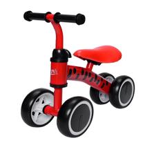 Bicicleta de Equilibrio Infantil Andador de Empurrar Bebe Sem Pedal Vermelho