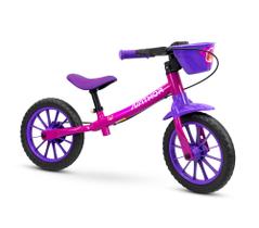 Bicicleta de Equilíbrio Infantil Balance Bike Feminina Nathor