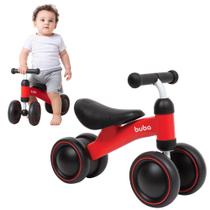 Bicicleta De Equilíbrio Infantil Bebê 4 Rodas Sem Pedal Buba Presente Menino Menina