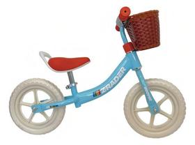 Bicicleta De Equilíbrio Infantil Cestinha Aro 12 Azul Zrader Bicicleta De Equilíbrio Infantil Cestinha Aro 12 Azul Zrader