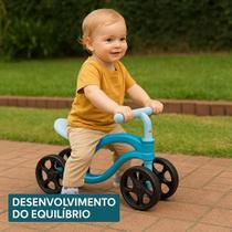Bicicleta De Equilíbrio Infantil Futurista Sem Pedal 4 Rodas - Azul
