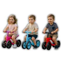 Bicicleta de Equilíbrio Infantil sem Pedal com 4 Rodas Estável, Leve e Segura Registro Inmetro Ideal para Primeiros Passos UNITOYS