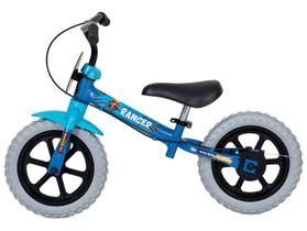 Bicicleta de Equilíbrio Infantil TK3 Track Ranger Azul Zimbro e Preto com Cestinha