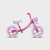 Bicicleta de Equilíbrio Rosa Push Balance aro 12