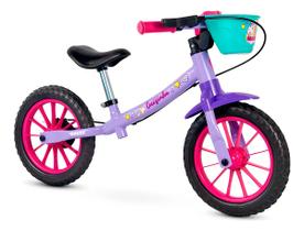 Bicicleta De Equilíbrio Sem Pedal Cecizinha Aro 12 Nathor Cor Lilás Bicicleta De Equilíbrio Sem Pedal Cecizinha Aro 12 Nathor Cor Lilás