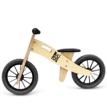 Bicicleta De Equilíbrio Sem Pedal Wooden Preta - Biciquetinha