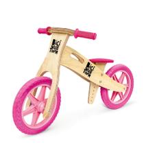 Bicicleta De Equilíbrio Sem Pedal Wooden Rosa