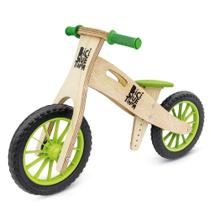 Bicicleta De Equilíbrio Sem Pedal Wooden Verde - Biciquetinha