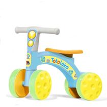 Bicicleta de Equilíbrio Totoléka Azul 4 Rodas Cardoso Toys