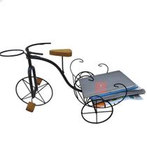 Bicicleta De Ferro Suporte Para Livros - Premium Artesanatos