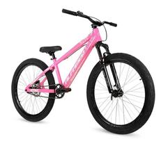 Bicicleta De Grau Aro 26 Alfameq Furia Rosa Single Freio a Disco Hidráulico Bicicleta De Grau Aro 26 Alfameq Furia Rosa Single Freio a Disco Hidráulico
