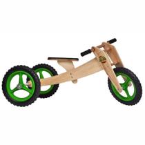 Bicicleta De Madeira Woodbike 3 Estágios Verde Camará - Camara