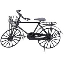 Bicicleta de metal em miniatura Dollhouse em escala 1:12 Tnfeeon