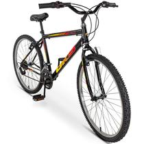 Bicicleta de Passeio Aro 26 Dks Mtb Urbana 18 Marchas Vbrake Work Cores Quadro Aço