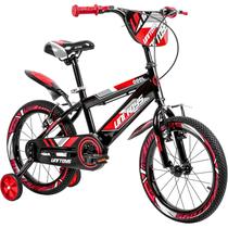 Bicicleta De Passeio Infantil Aro 16 Bike Pro Aventura Vermelha V-brake Freios - Unitoys