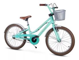 Bicicleta de passeio infantil aro 20 antonella teen verde