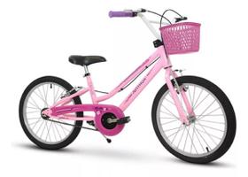 Bicicleta de passeio infantil aro 20 bella 02 rosa