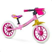 Bicicleta Disney Princesas Sem Pedal de Equilibrio Balance Bike Nathor 2 anos Até 21kg