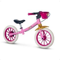 Bicicleta Disney Princesas Sem Pedal de Equilibrio Balance Bike Nathor 2 anos Até 21kg