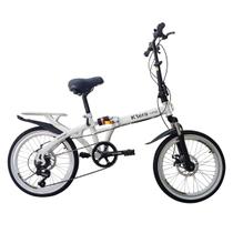 Bicicleta Dobrável Aro 20 7v Suspensão Freio A Disco Ktera