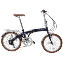 Bicicleta Dobrável Eco+ de Aro 20 e 6 marchas Azul - Durban