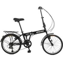 Bicicleta Dobrável em Alumínio Aro 20 6V Dubly Shimano Preta - Elleven