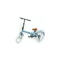 Bicicleta Dobrável Fenix Blue LIGHT  Kit Marcha Shimano  6 Velocidades - ECHO VINTAGE