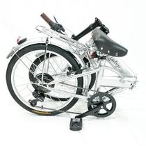 Bicicleta Dobrável Fenix Silver Marcha Shimano 6 Velocidades