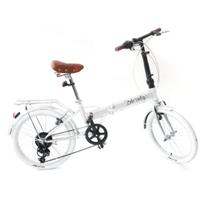 Bicicleta Dobrável Fenix White Kit Marcha Shimano 6 Velocidades - Echo Vintage